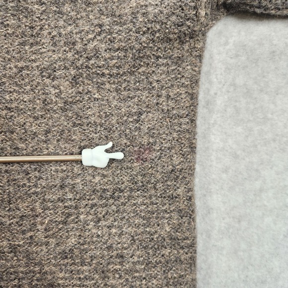 Vintage Woolrich Cardigan Mens Medium Gray Pockets Hand Framed Wool Pockets - Picture 7 of 12